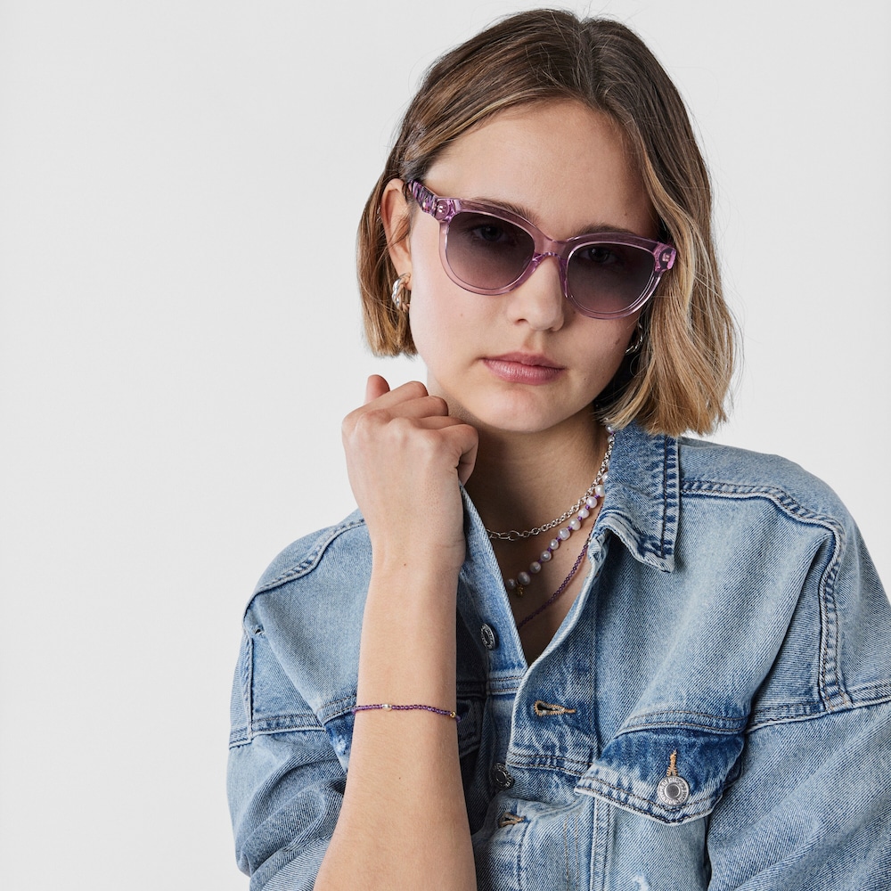 Pulseira em prata vermeil e ametista TOUS Joy Bits