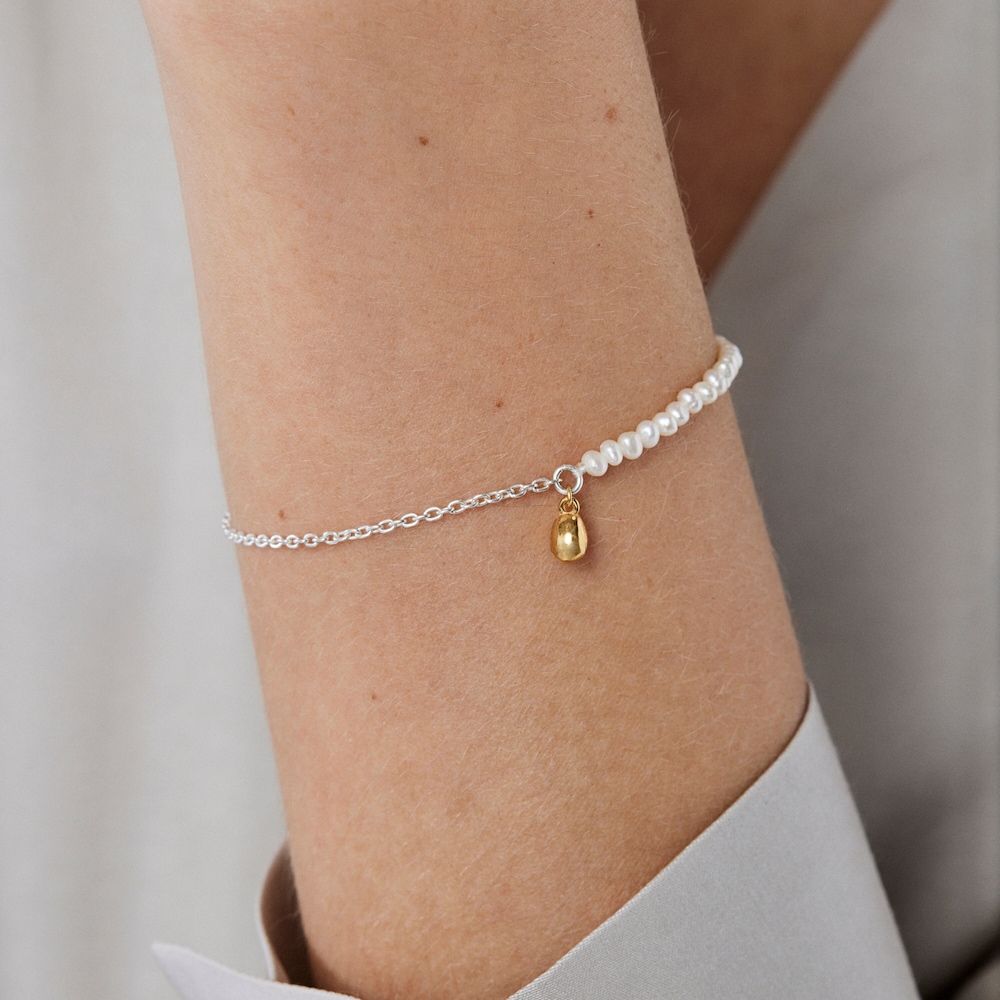 Two-tone pearl TOUS Joy Bits bracelet
