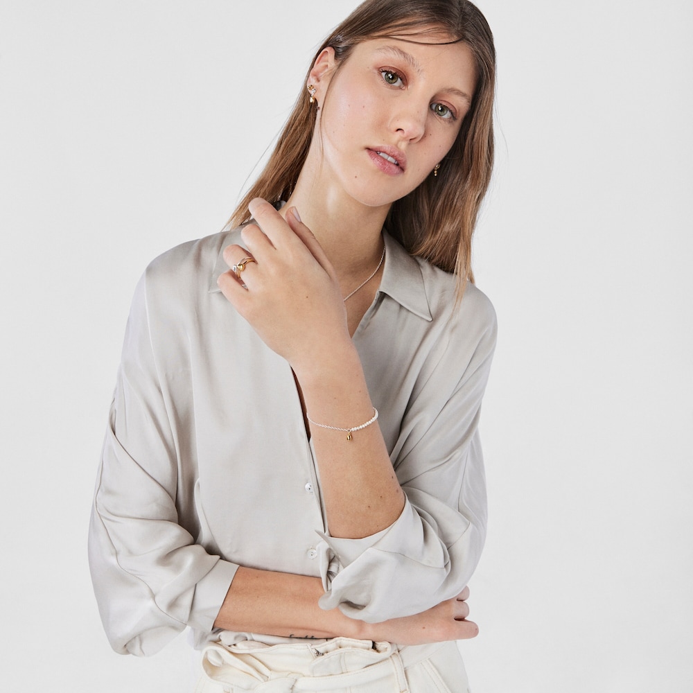 Two-tone pearl TOUS Joy Bits bracelet