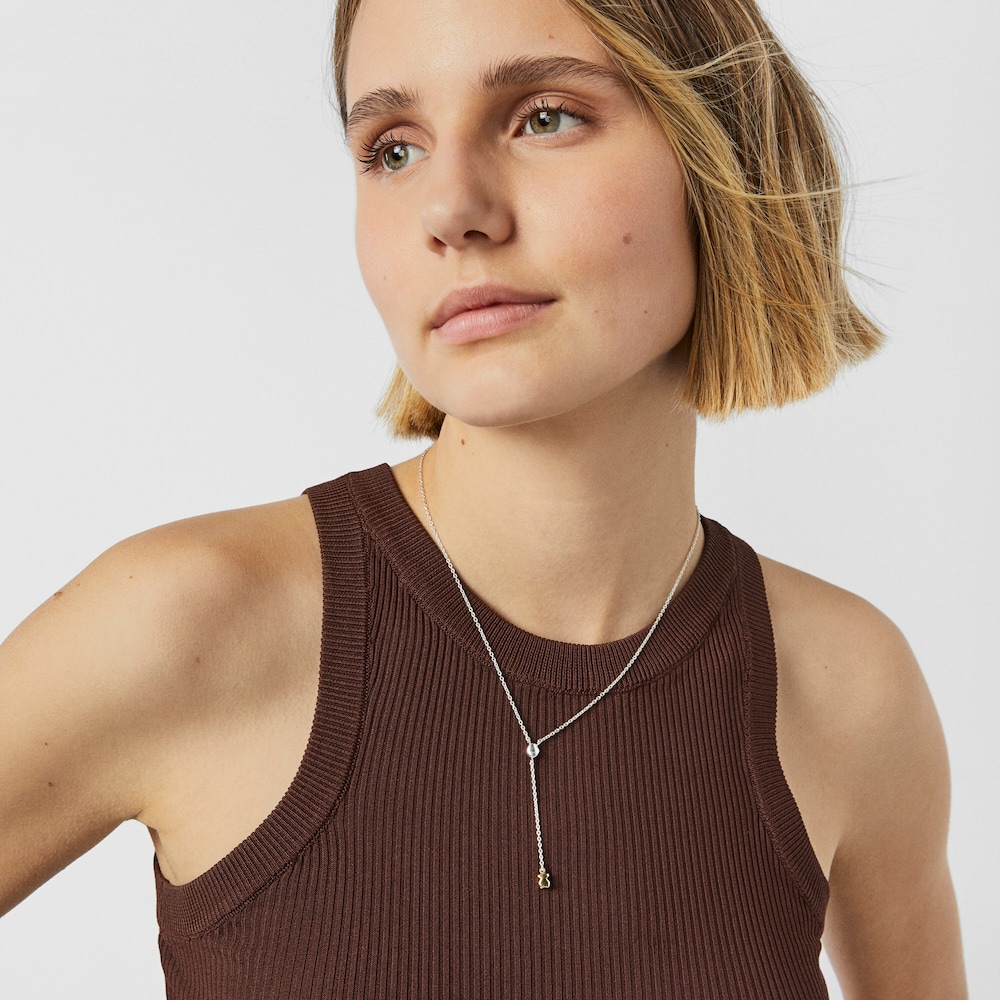 Collar bicolor con oso TOUS Joy Bits