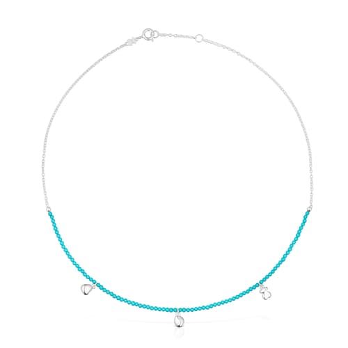 Collar de plata y calcita te&ntilde;ida TOUS Joy Bits