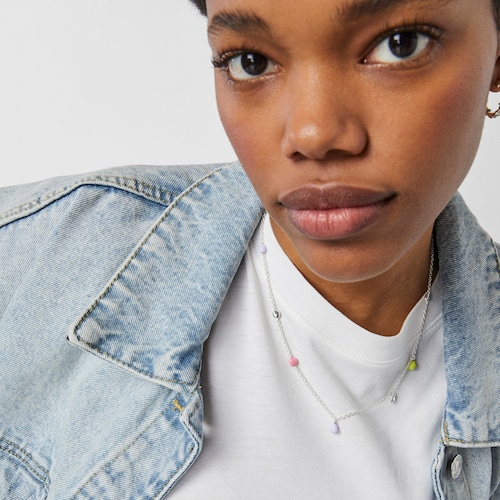 Collar de plata con motivos de esmalte TOUS Joy Bits