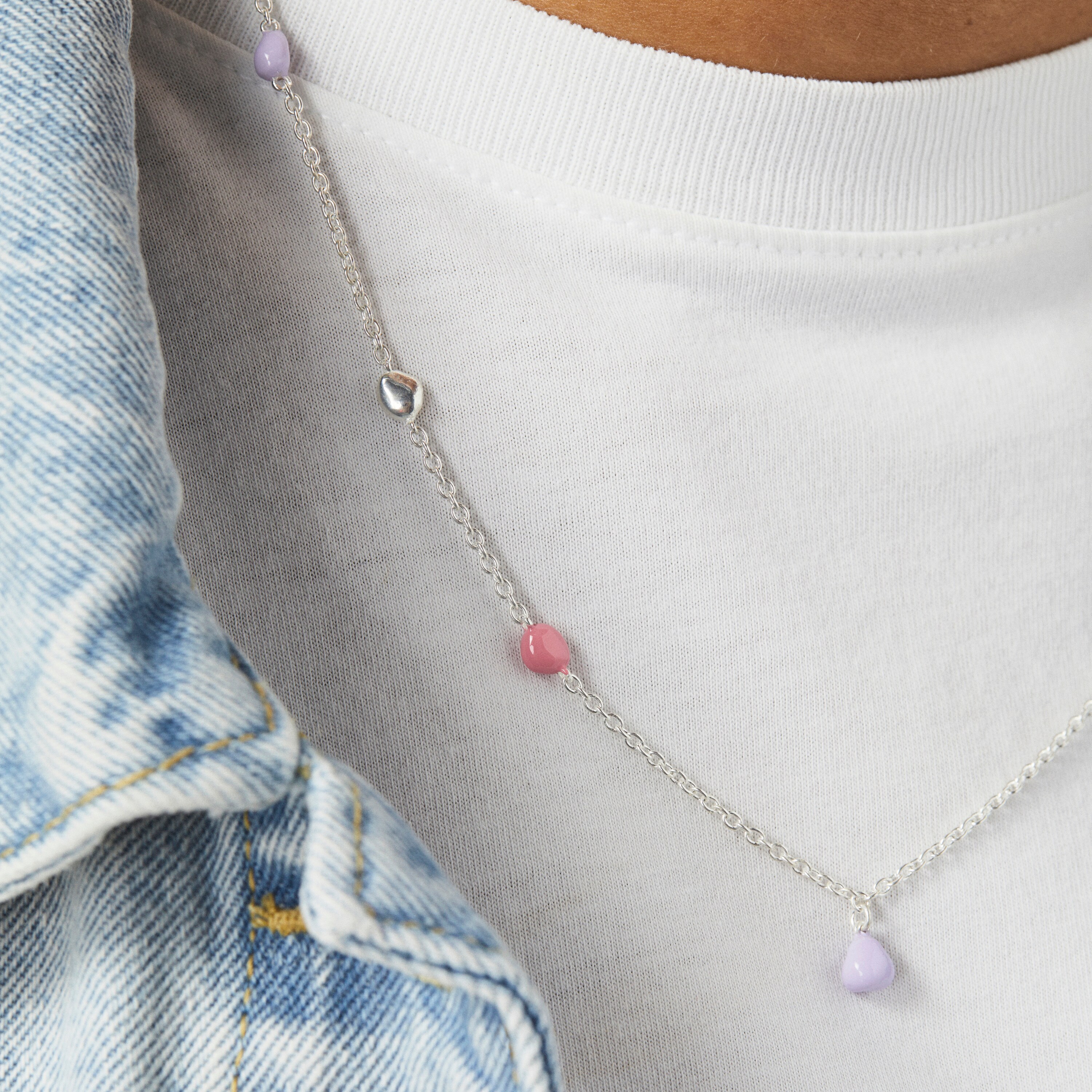 Silver TOUS Joy Bits necklace with enamel motifs