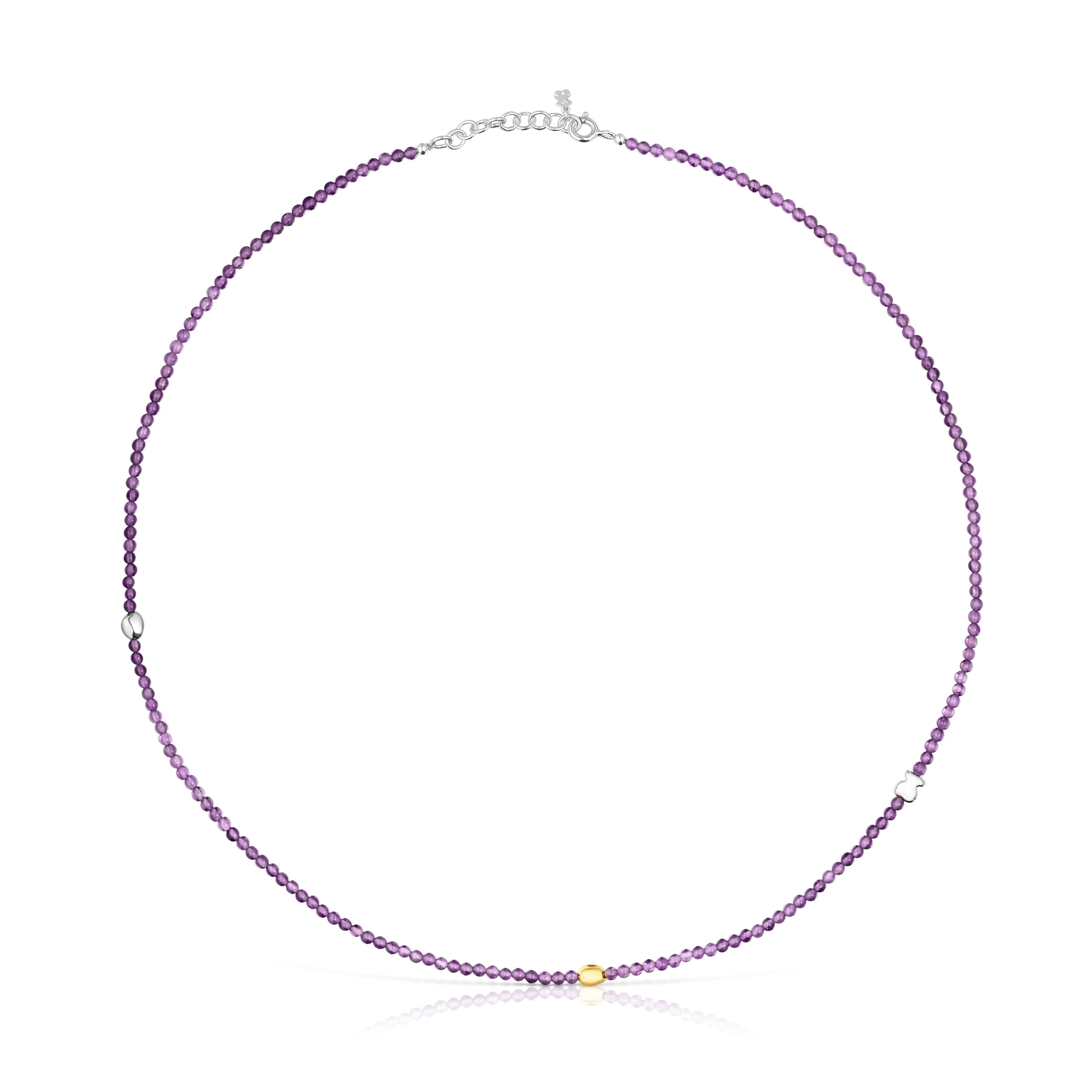 Silver vermeil and amethyst TOUS Joy Bits necklace