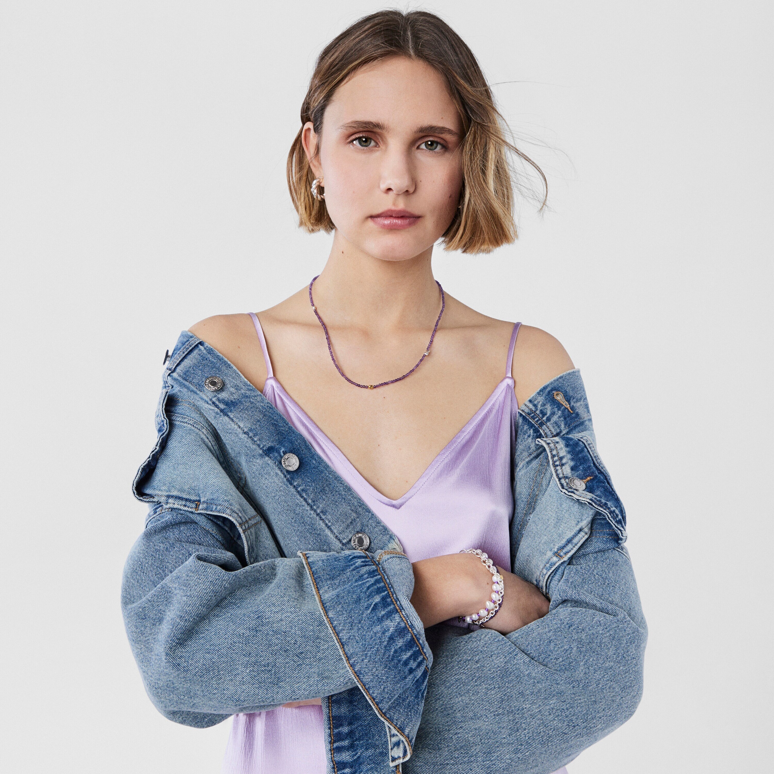 Silver vermeil and amethyst TOUS Joy Bits necklace