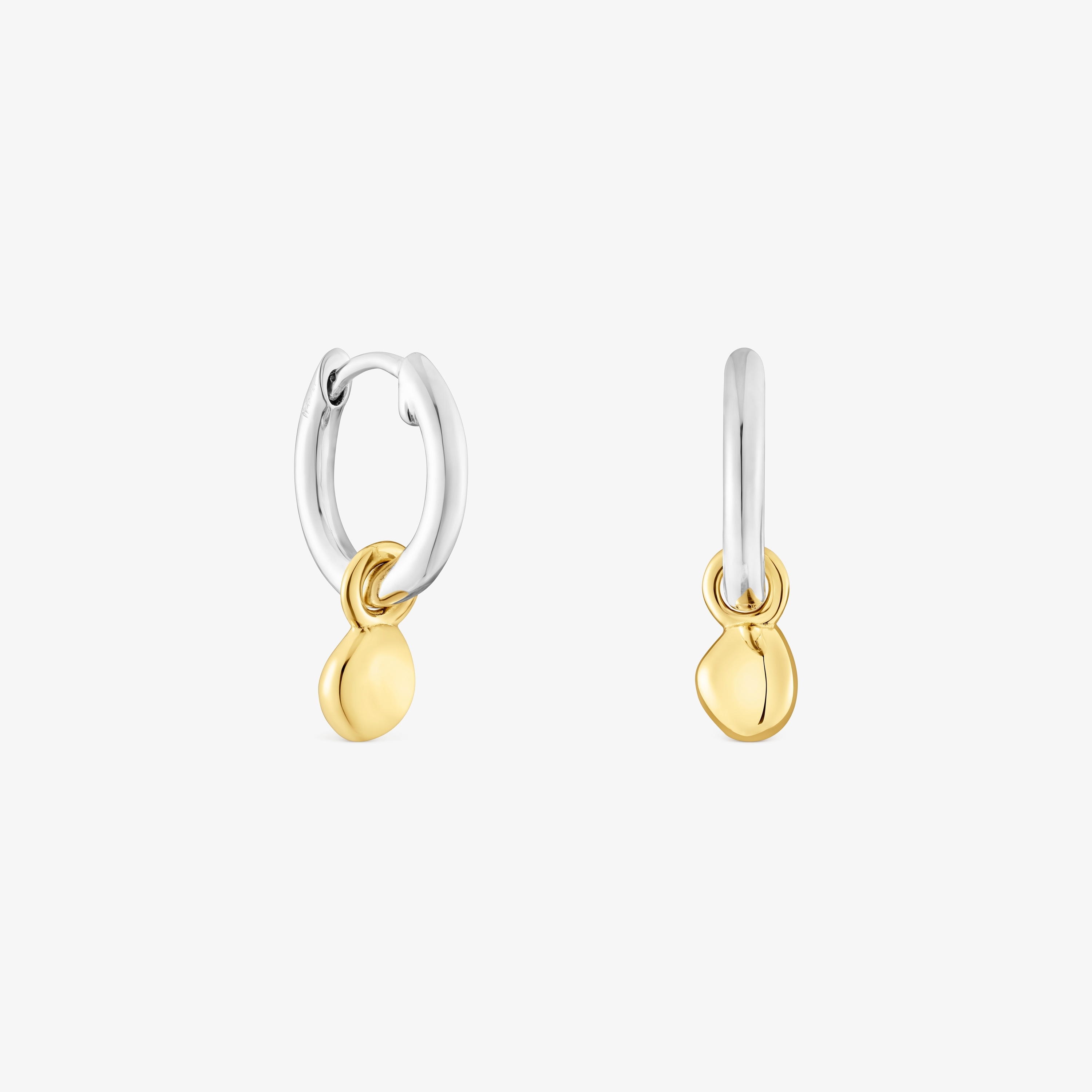 Two-tone TOUS Joy Bits hoop earrings with pendant
