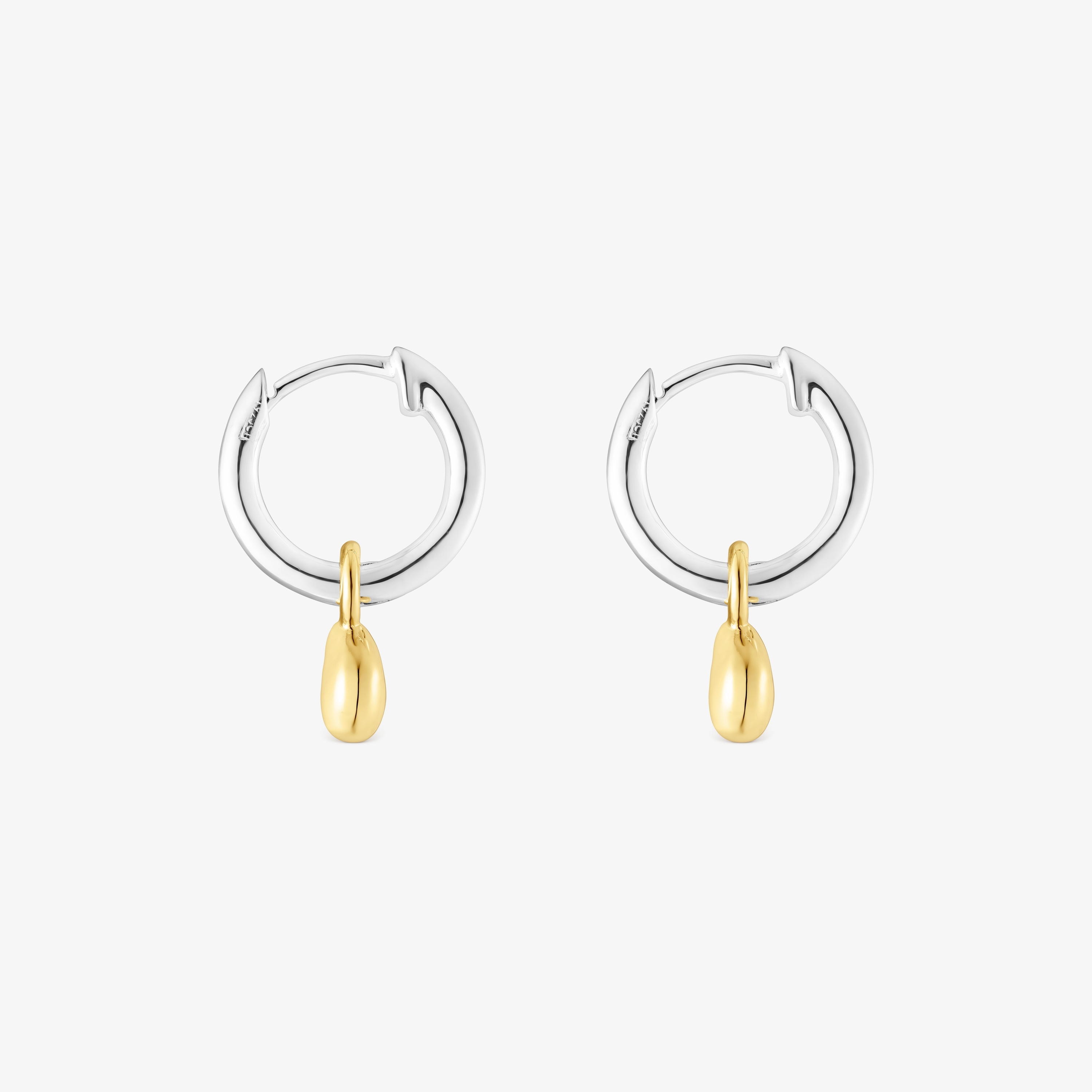 Two-tone TOUS Joy Bits hoop earrings with pendant