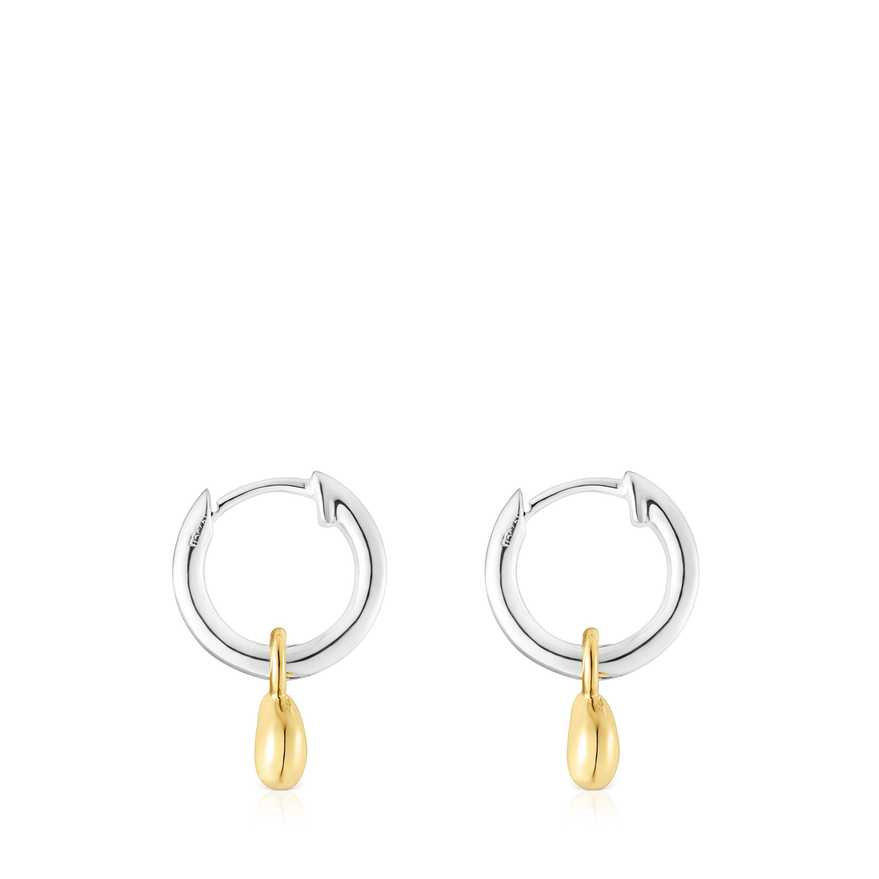 Two-tone TOUS Joy Bits hoop earrings with pendant