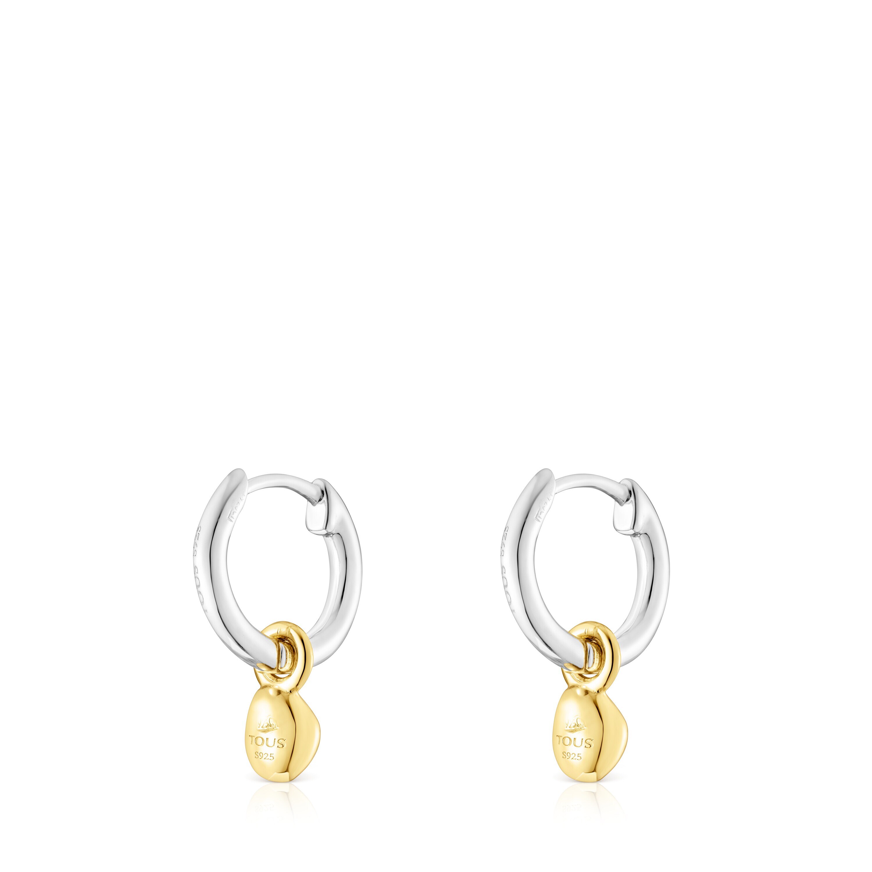 Two-tone TOUS Joy Bits hoop earrings with pendant