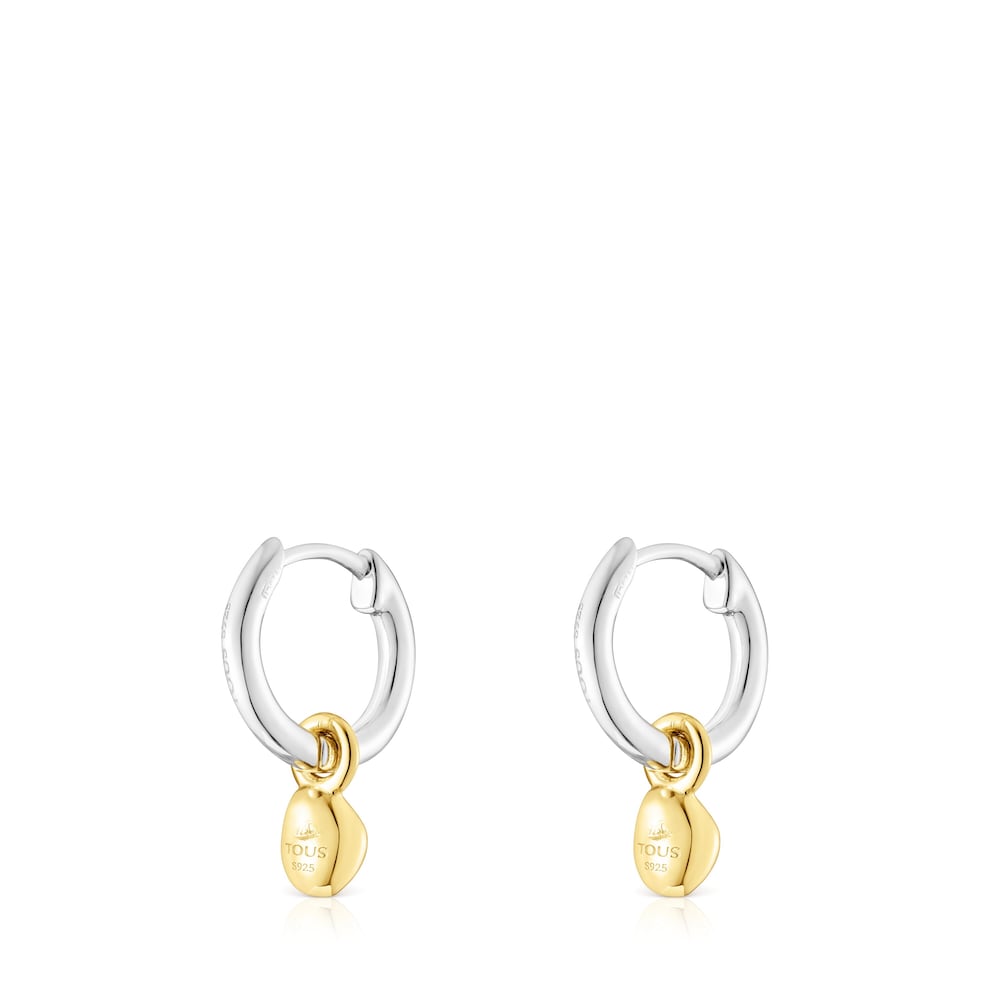 Two-tone TOUS Joy Bits hoop earrings with pendant