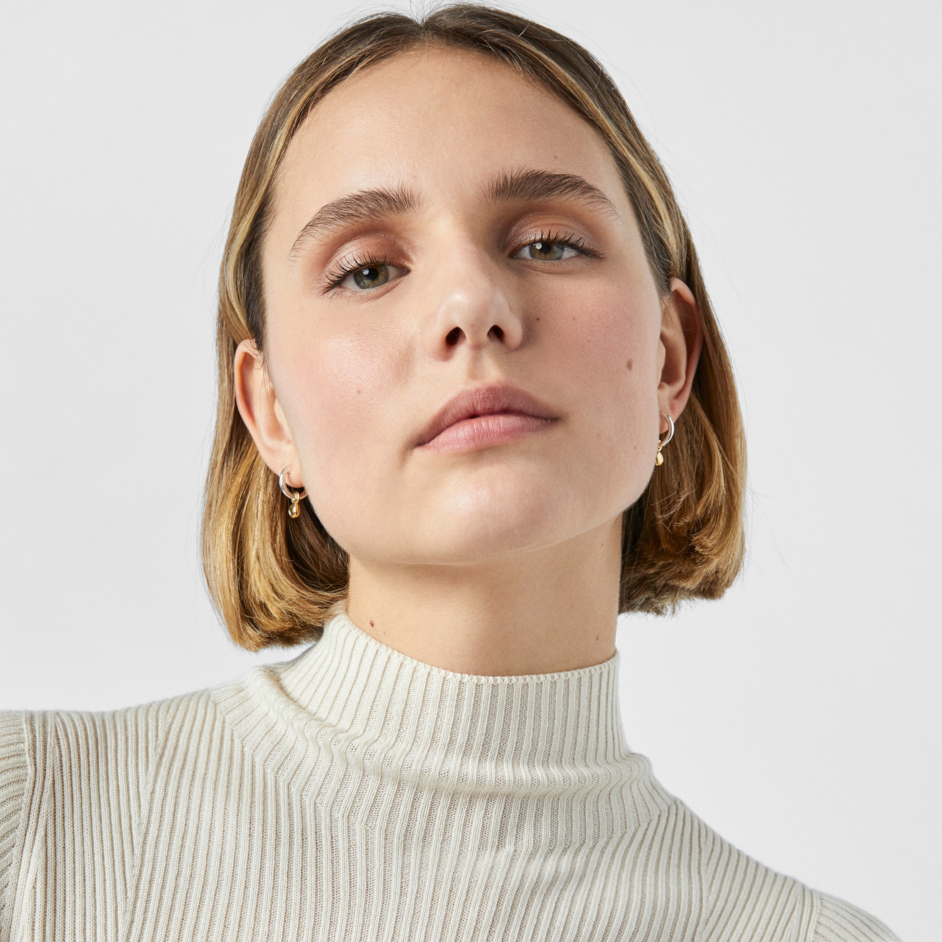 Two-tone TOUS Joy Bits hoop earrings with pendant