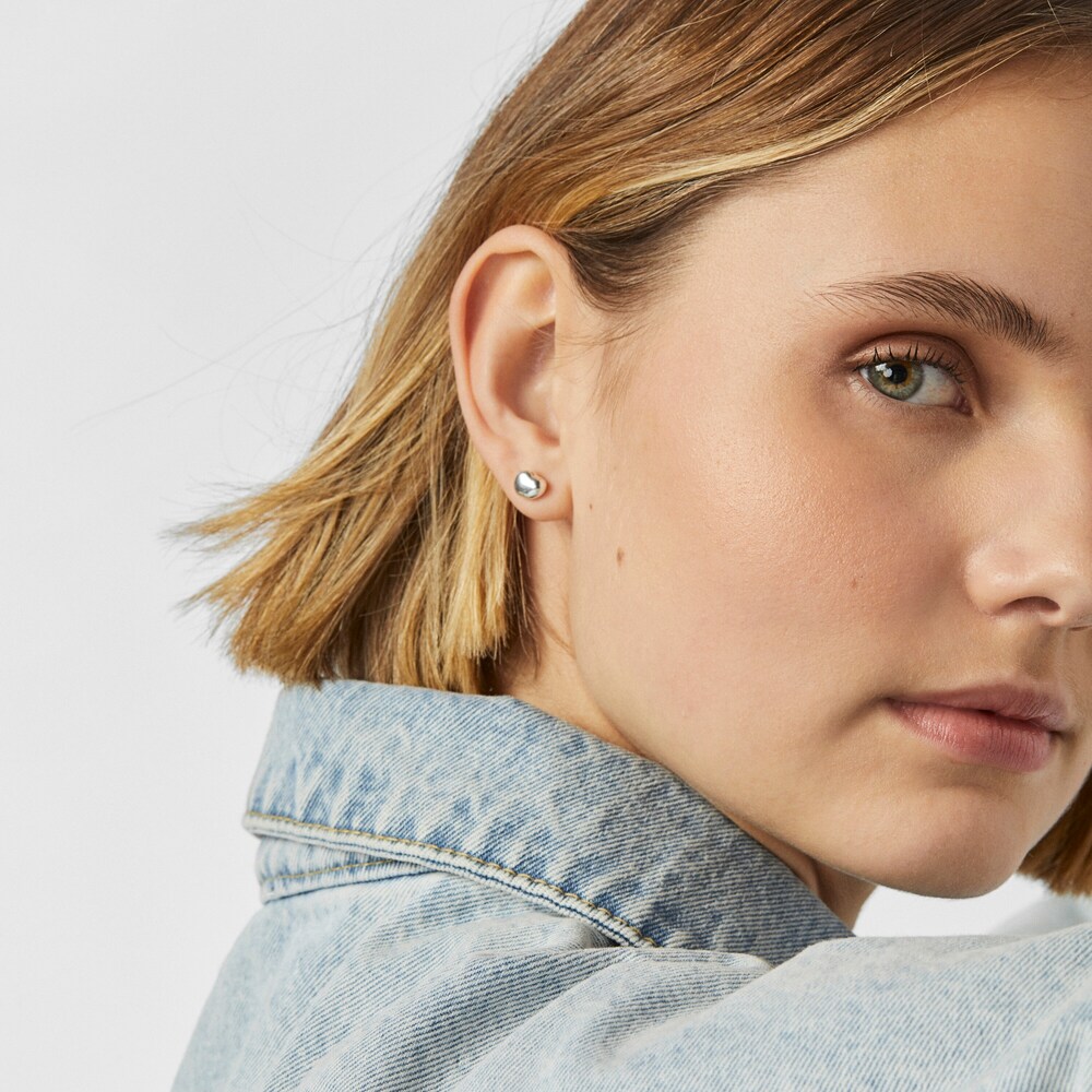 Aretes de plata ondulados TOUS Joy Bits