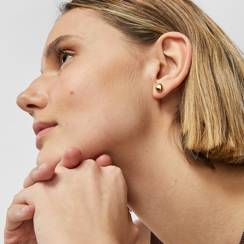 Pack de tres aretes con baño de oro 18 kt sobre plata TOUS Joy Bits