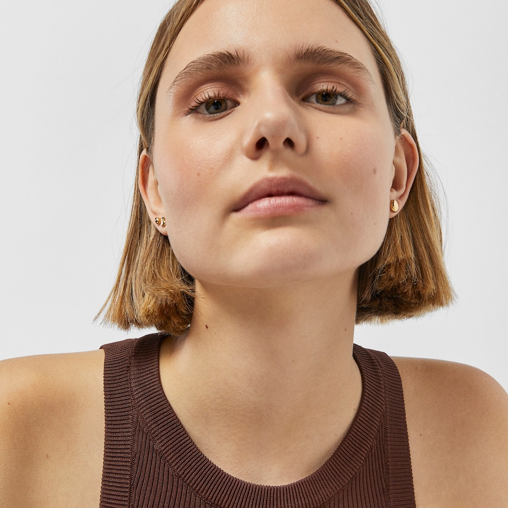 Lot de trois boucles d'oreilles TOUS Joy Bits en argent vermeil