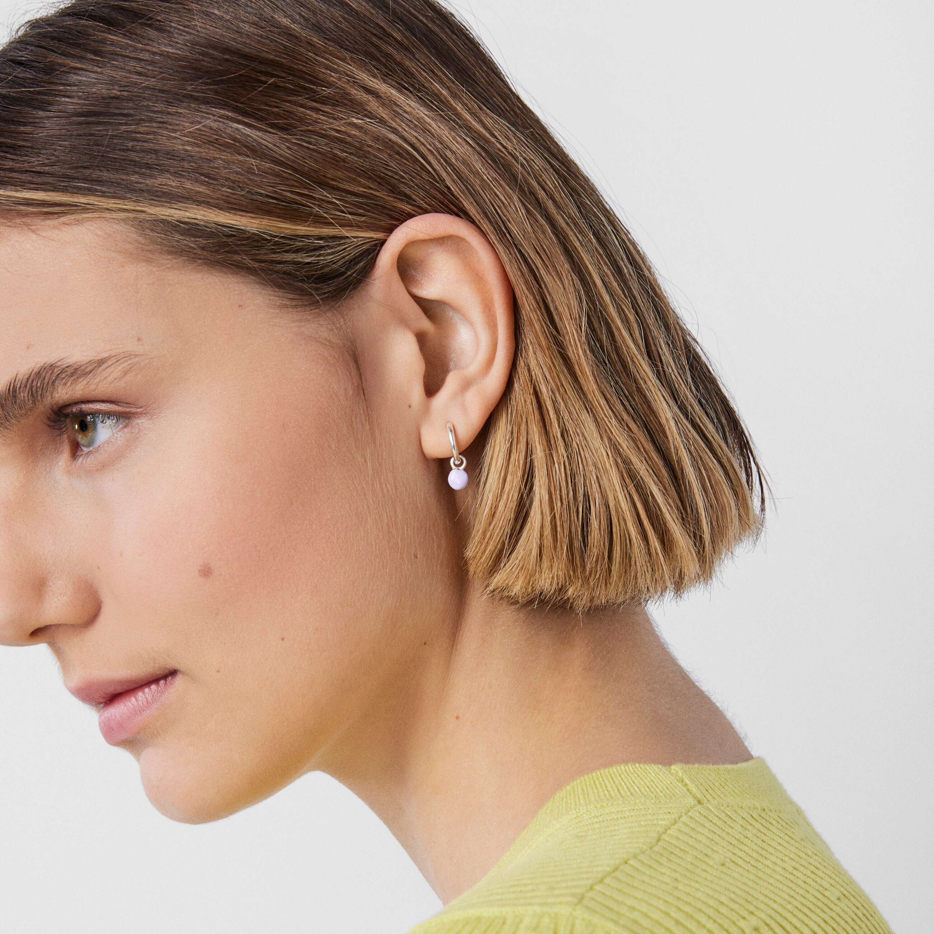 Silver and colored enamel TOUS Joy Bits earrings