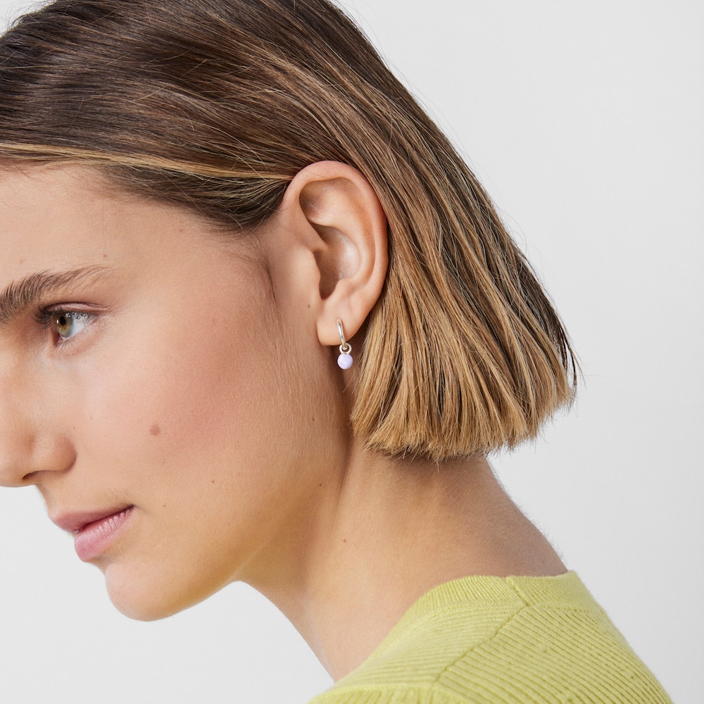 Silver and colored enamel TOUS Joy Bits earrings