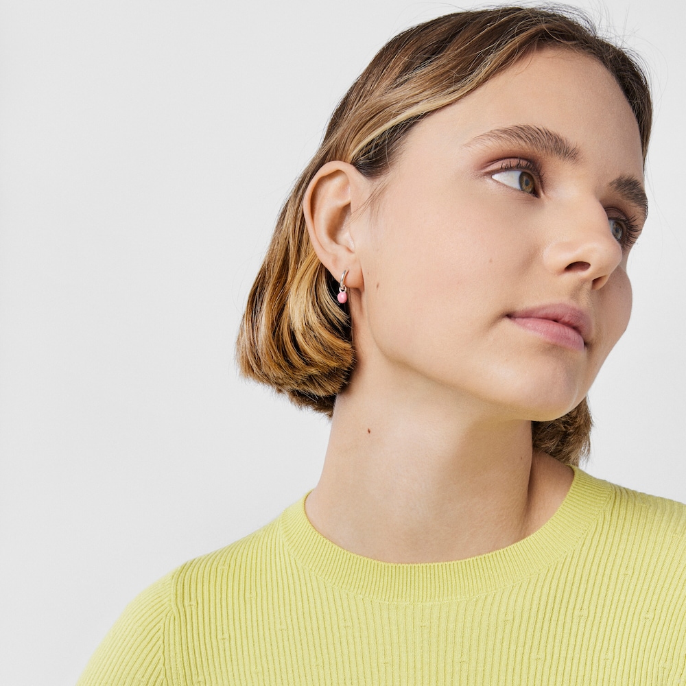 Aros de plata y esmalte de colores TOUS Joy Bits