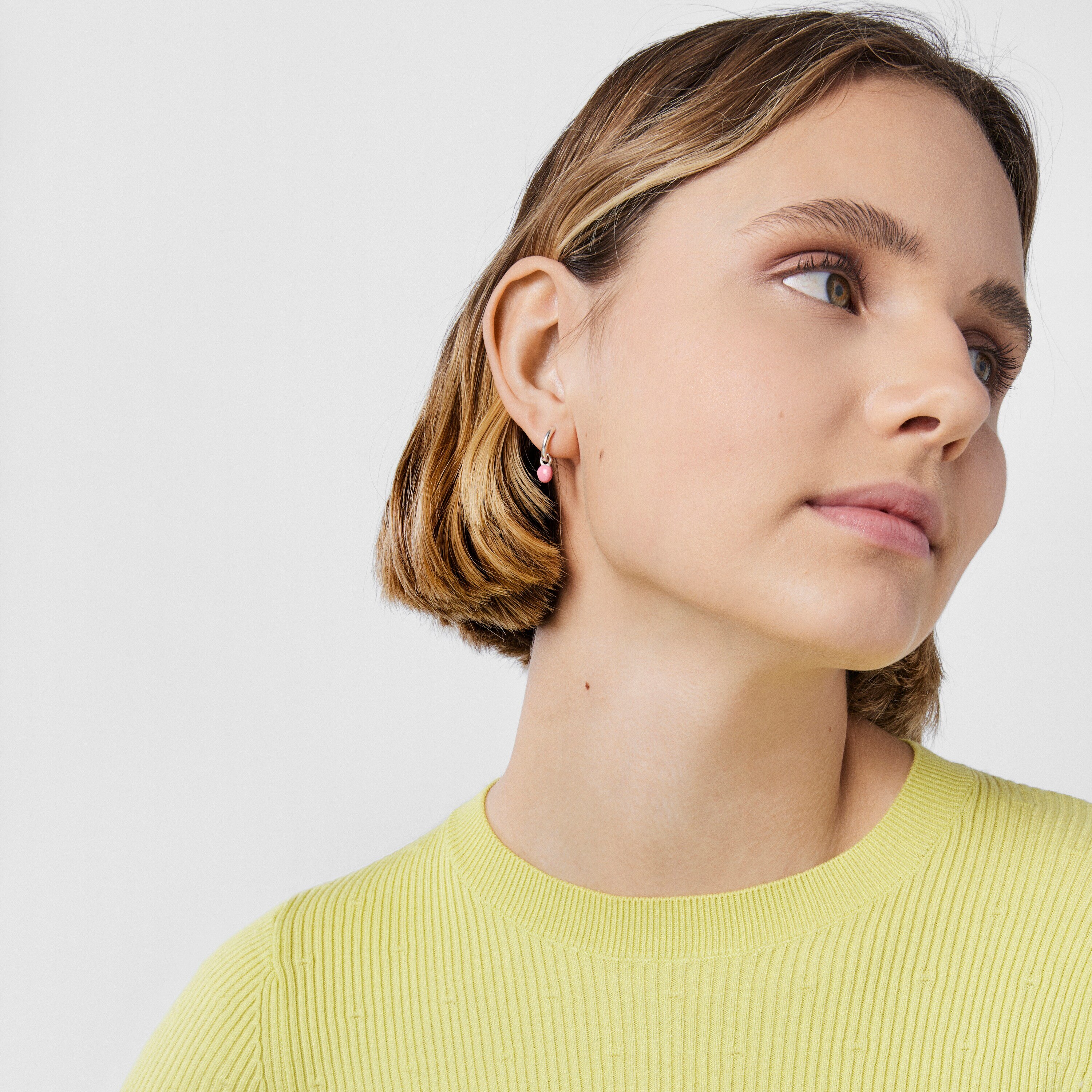 Silver and colored enamel TOUS Joy Bits earrings