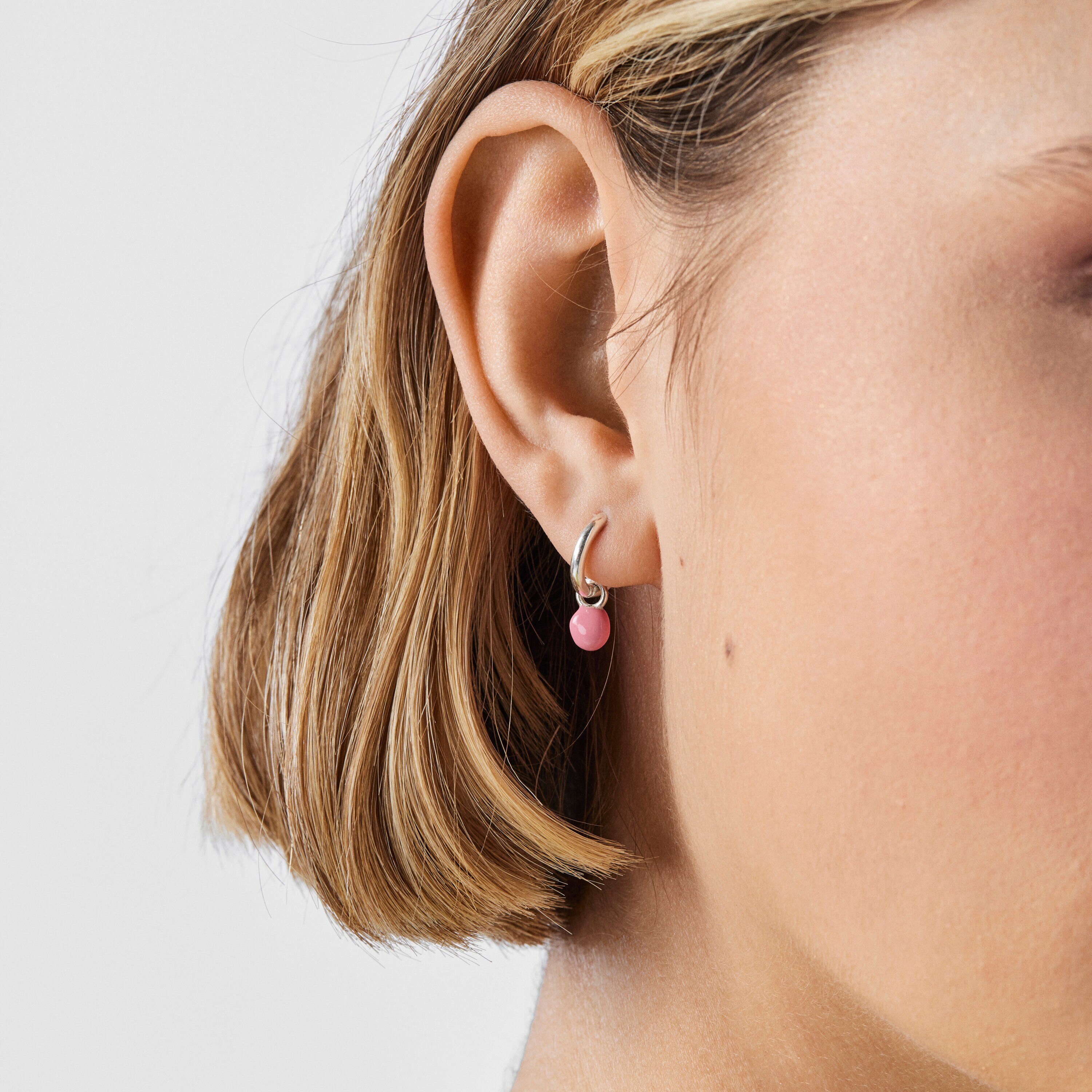 Silver and colored enamel TOUS Joy Bits earrings