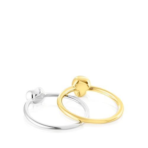 Silver and silver vermeil TOUS Joy Bits rings