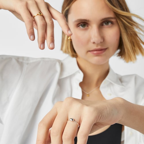 Silver and silver vermeil TOUS Joy Bits rings