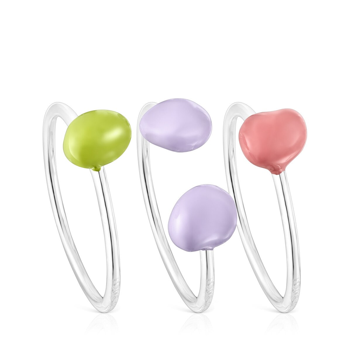 Set Mit Joy Bits Ringen Aus Und Bunter Emaille Größe N14