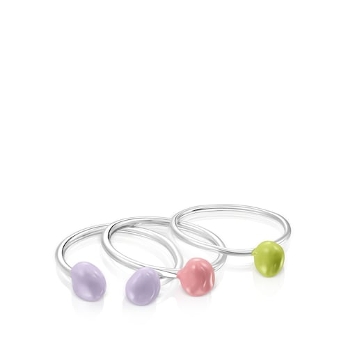 Two-tone TOUS Joy Bits ring with organic shapes