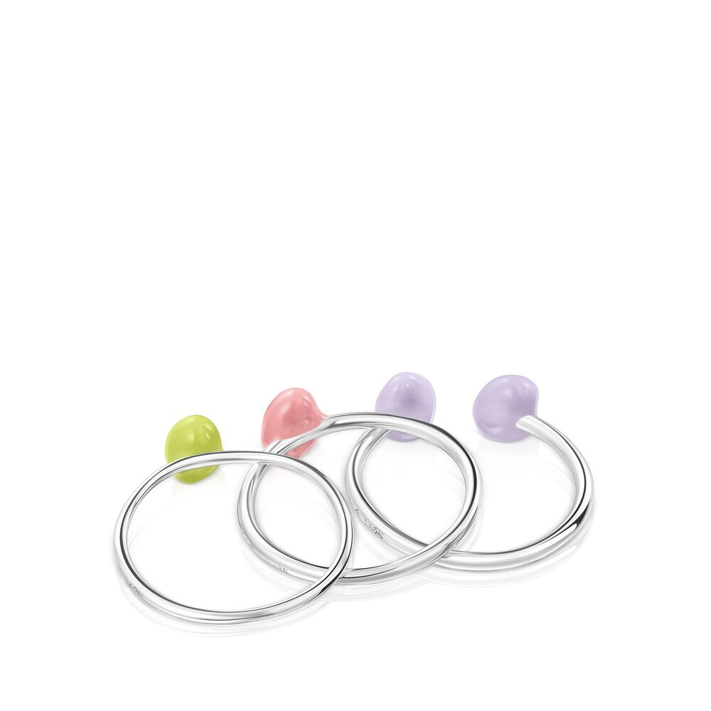 Anillo bicolor con formas org&aacute;nicas TOUS Joy Bits