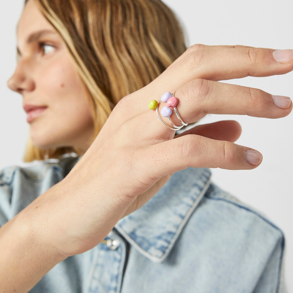 Anillo bicolor con formas org&aacute;nicas TOUS Joy Bits