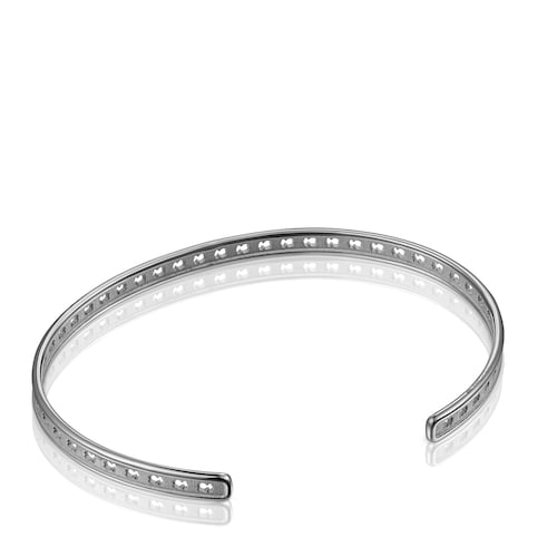 Pulseira dark silver com silhuetas TOUS Bear Row
