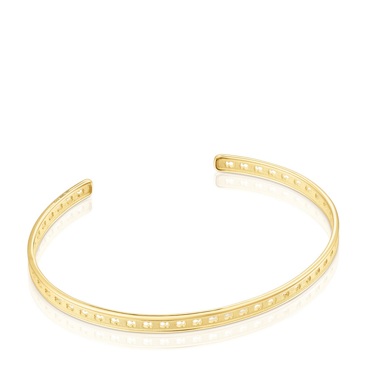 Tous - Pulsera Con Baño De Oro 18 Kt Sobre Plata Y Siluetas Tous Bear Row - Dorado