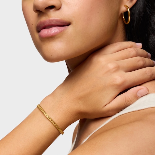 Silver vermeil TOUS Bear Row bracelet with silhouettes