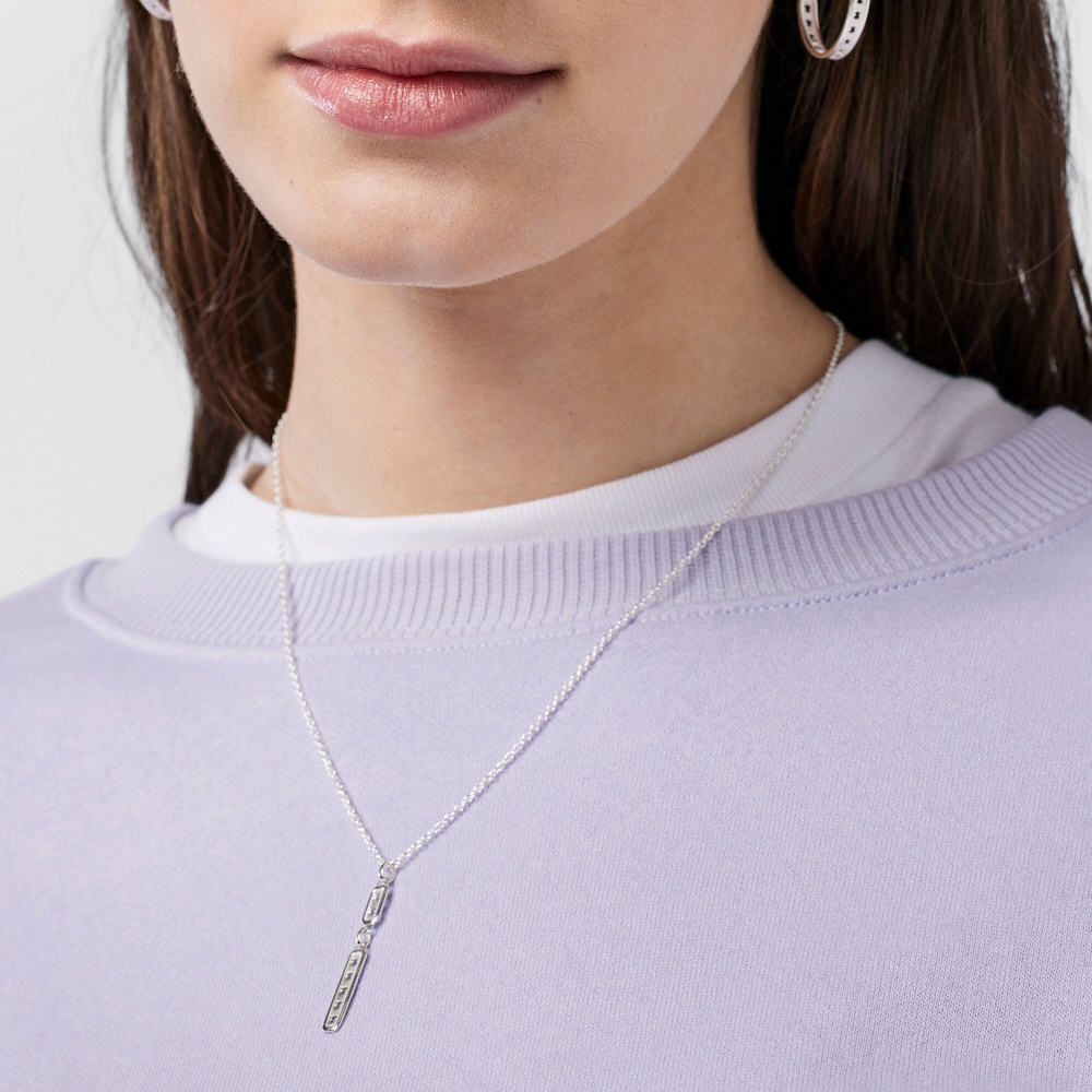 Colar em prata com placa retangular TOUS Bear Row