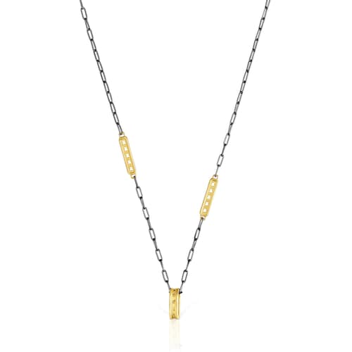 Two-tone TOUS Bear Row necklace with plates image number 0