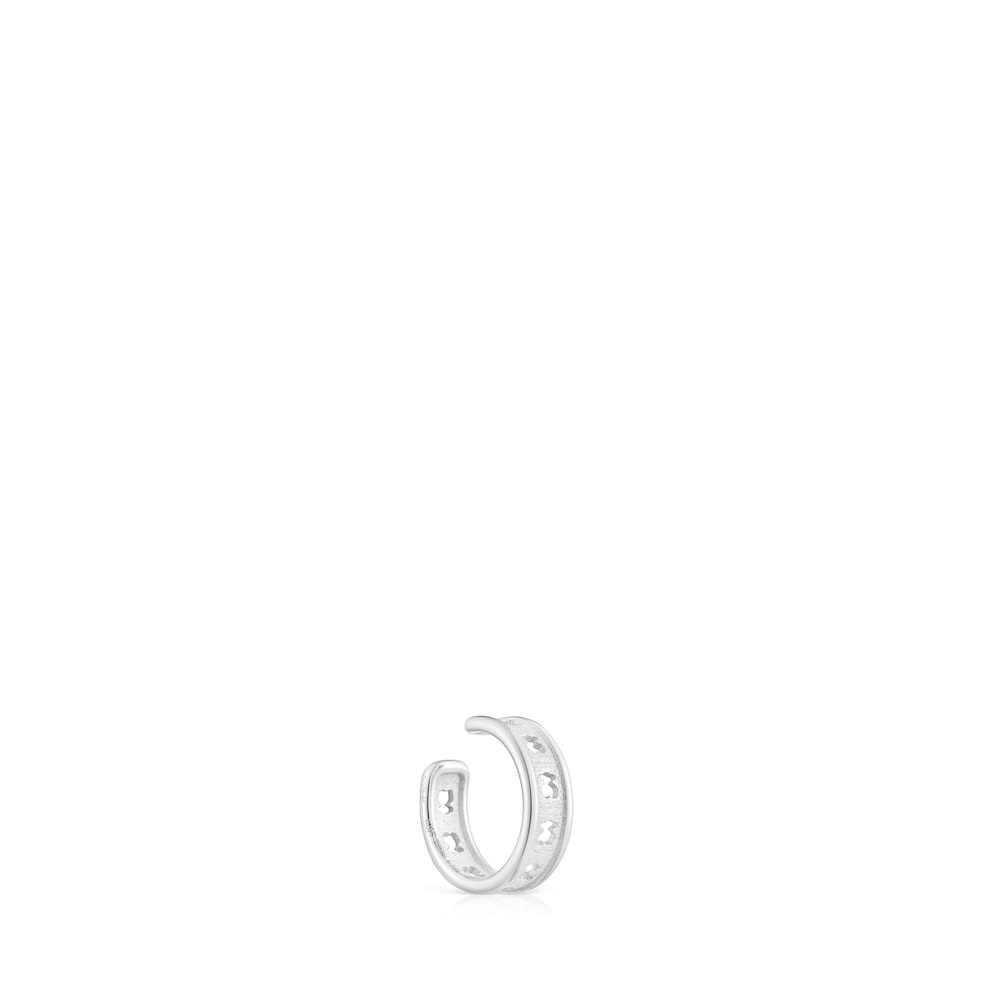 Earcuff de plata con siluetas de oso TOUS Bear Row image number 1