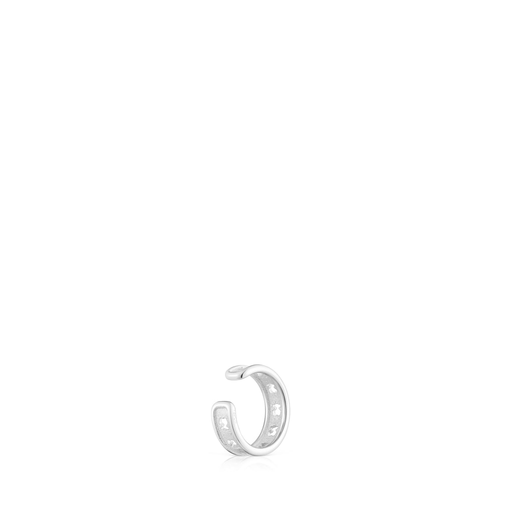 Earcuff de plata con siluetas de oso TOUS Bear Row image number 2