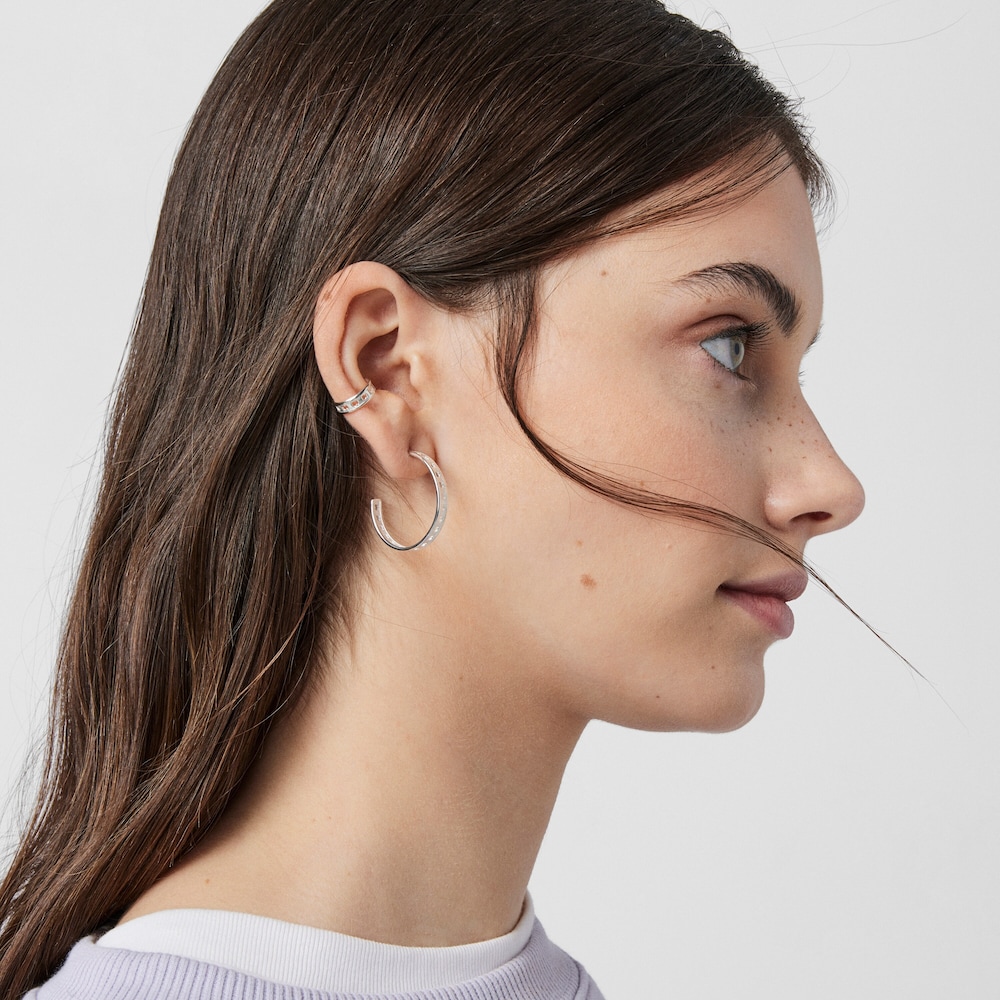 Earcuff de plata con siluetas de oso TOUS Bear Row image number 5