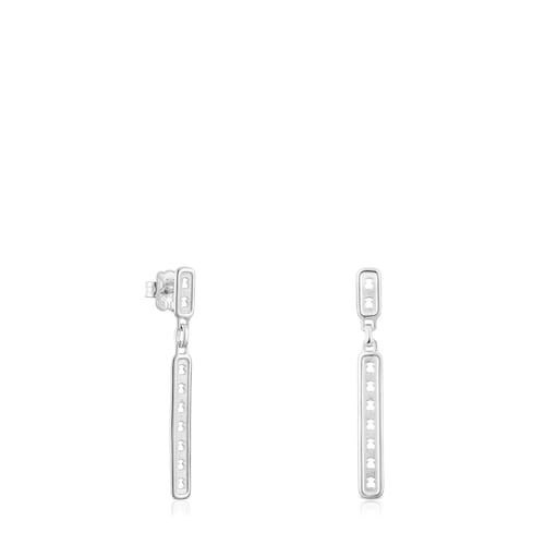 Silver TOUS Bear Row earrings with bear silhouettes image number 0