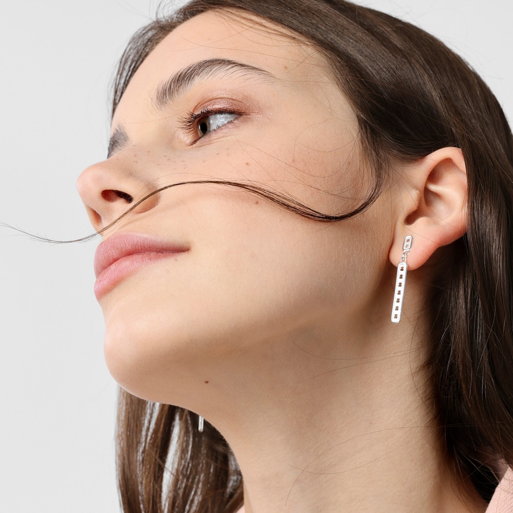 Silver TOUS Bear Row earrings with bear silhouettes