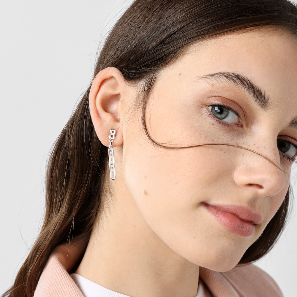 Silver TOUS Bear Row earrings with bear silhouettes