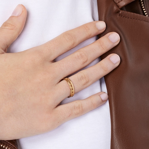 Silver vermeil TOUS Bear Row ring with bear silhouettes