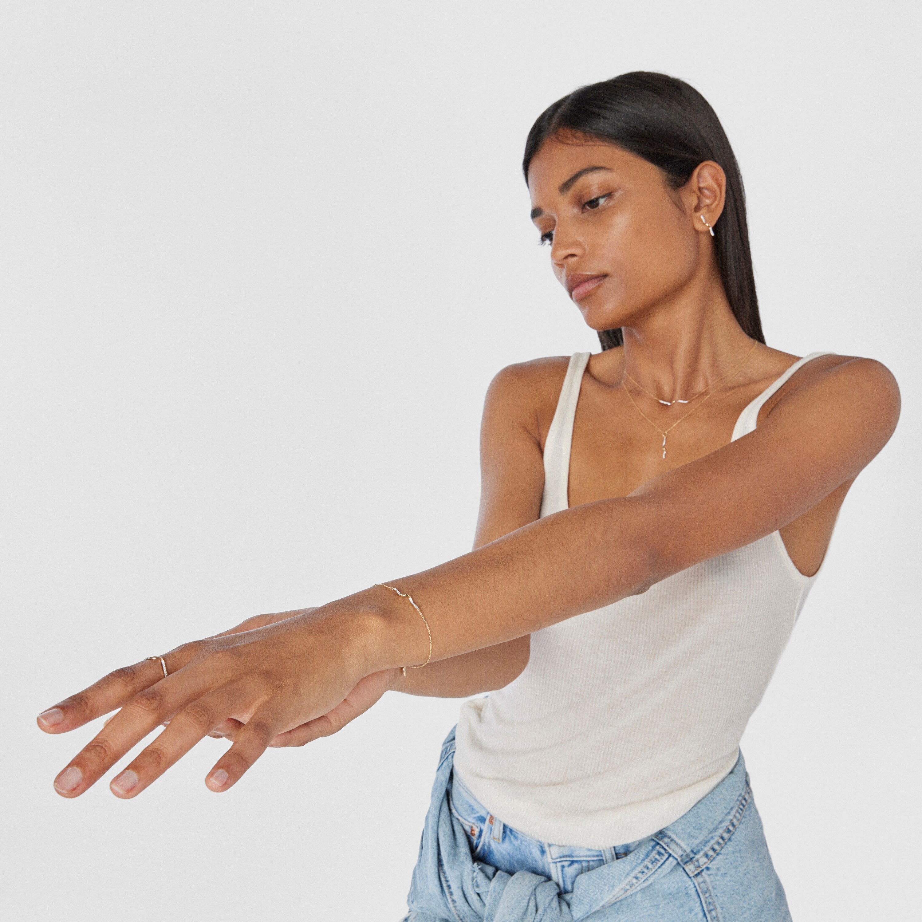 Gold TOUS Beach Bracelet with diamonds