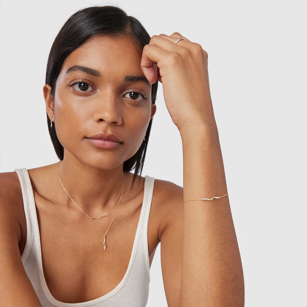 Bransoletka TOUS Beach wykonana ze złota z diamentami