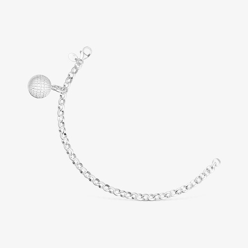 Pulsera de plata bola osos Beach Disco