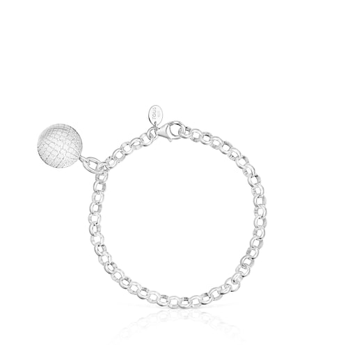 Pulsera de plata bola osos Beach Disco
