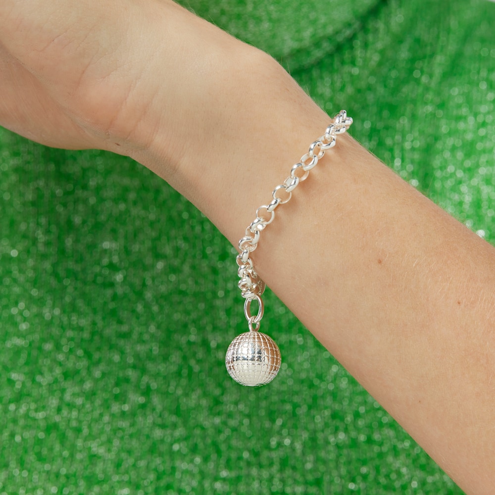 Pulsera de plata bola osos Beach Disco