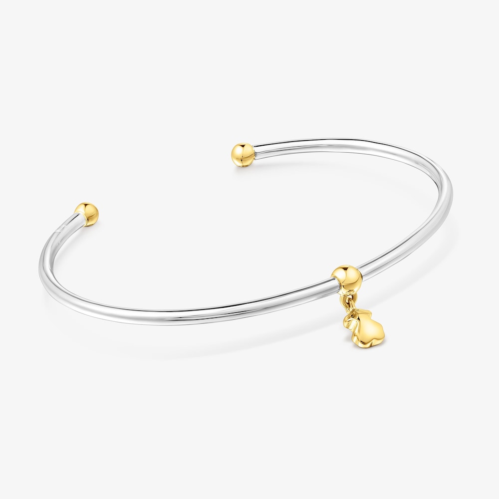 Pulsera bicolor con motivo oso Beach