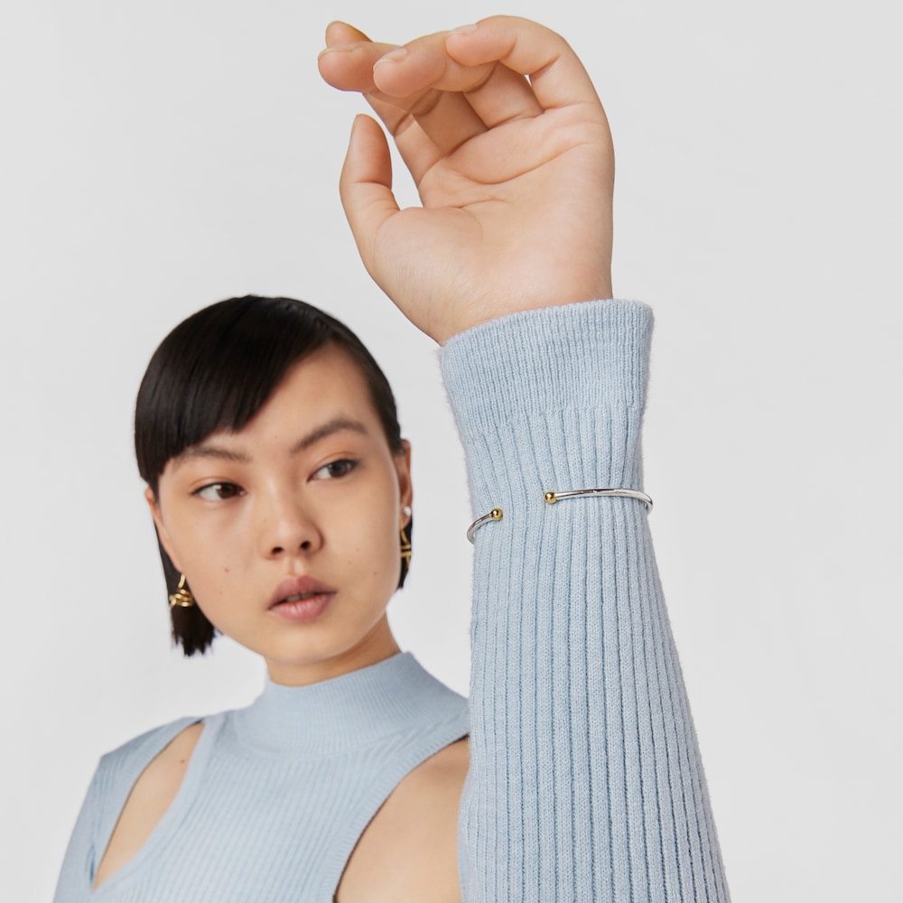 Pulsera bicolor con motivo oso Beach