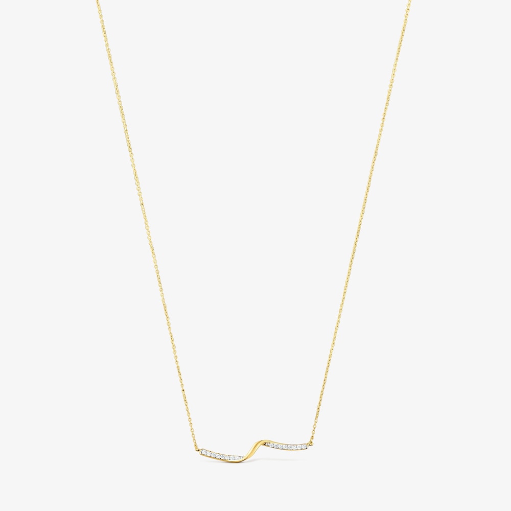 Halskette TOUS Beach aus Gold mit Diamanten