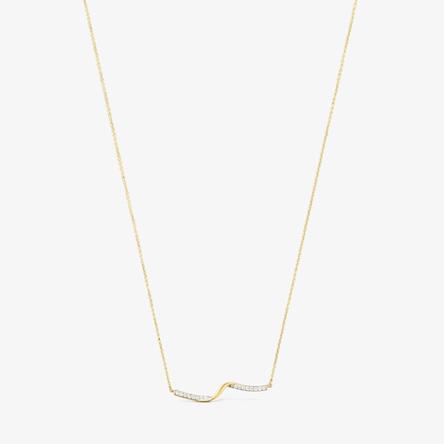 Halskette TOUS Beach aus Gold mit Diamanten